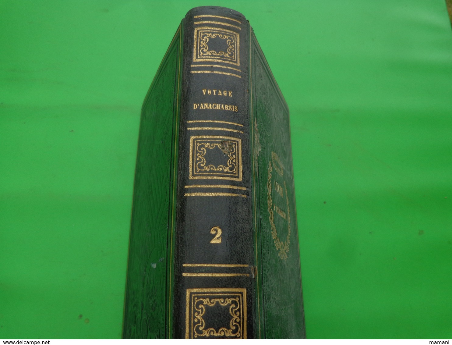 Livre Lycee Angouleme -abrege Du Voyage D'anacharsis Ou Le Barthelemy De La Jeunesse -1821-voir Planche-tome 2 - Autres & Non Classés