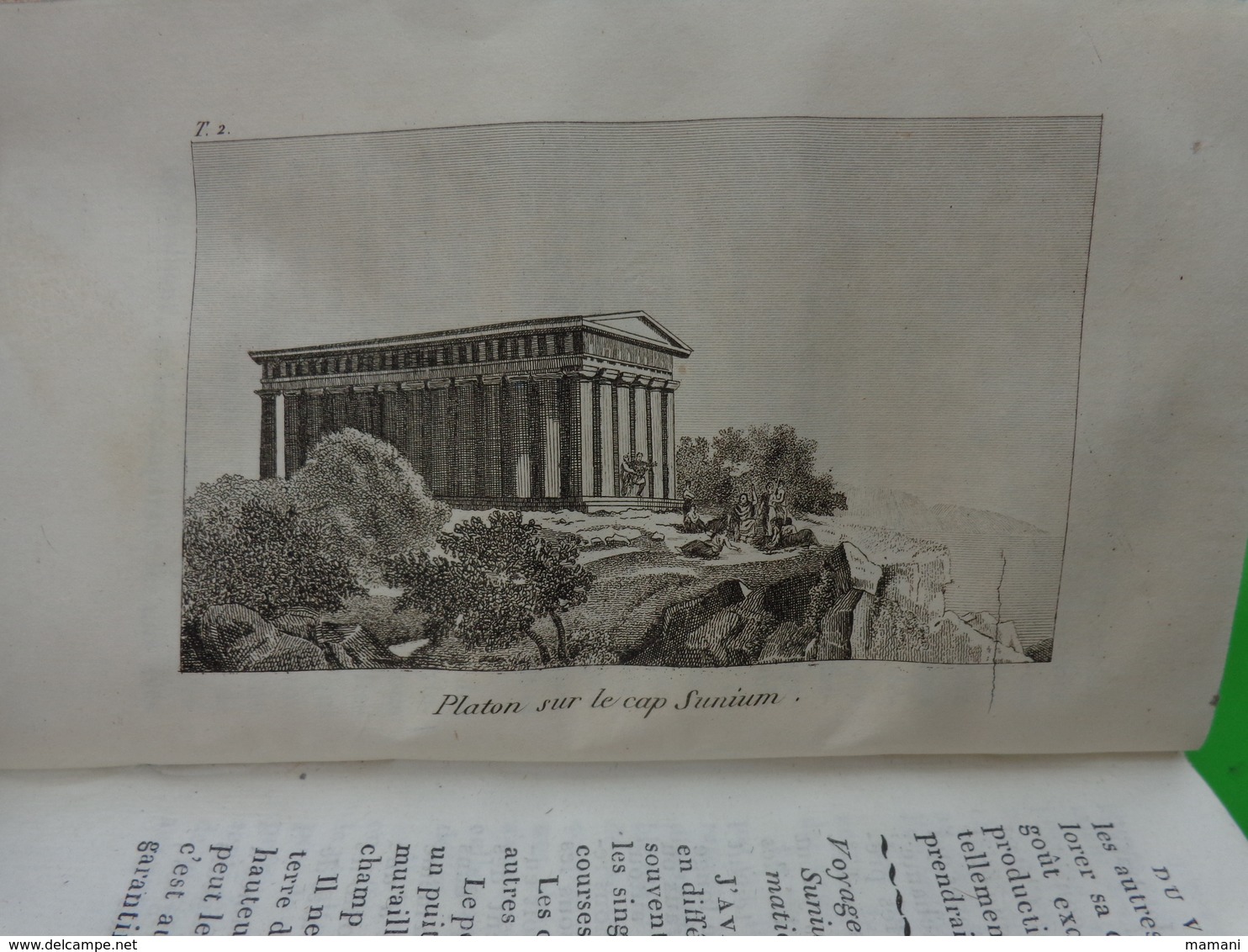 livre lycee angouleme -abrege du voyage d'anacharsis ou le barthelemy de la jeunesse -1821-voir planche-tome 2