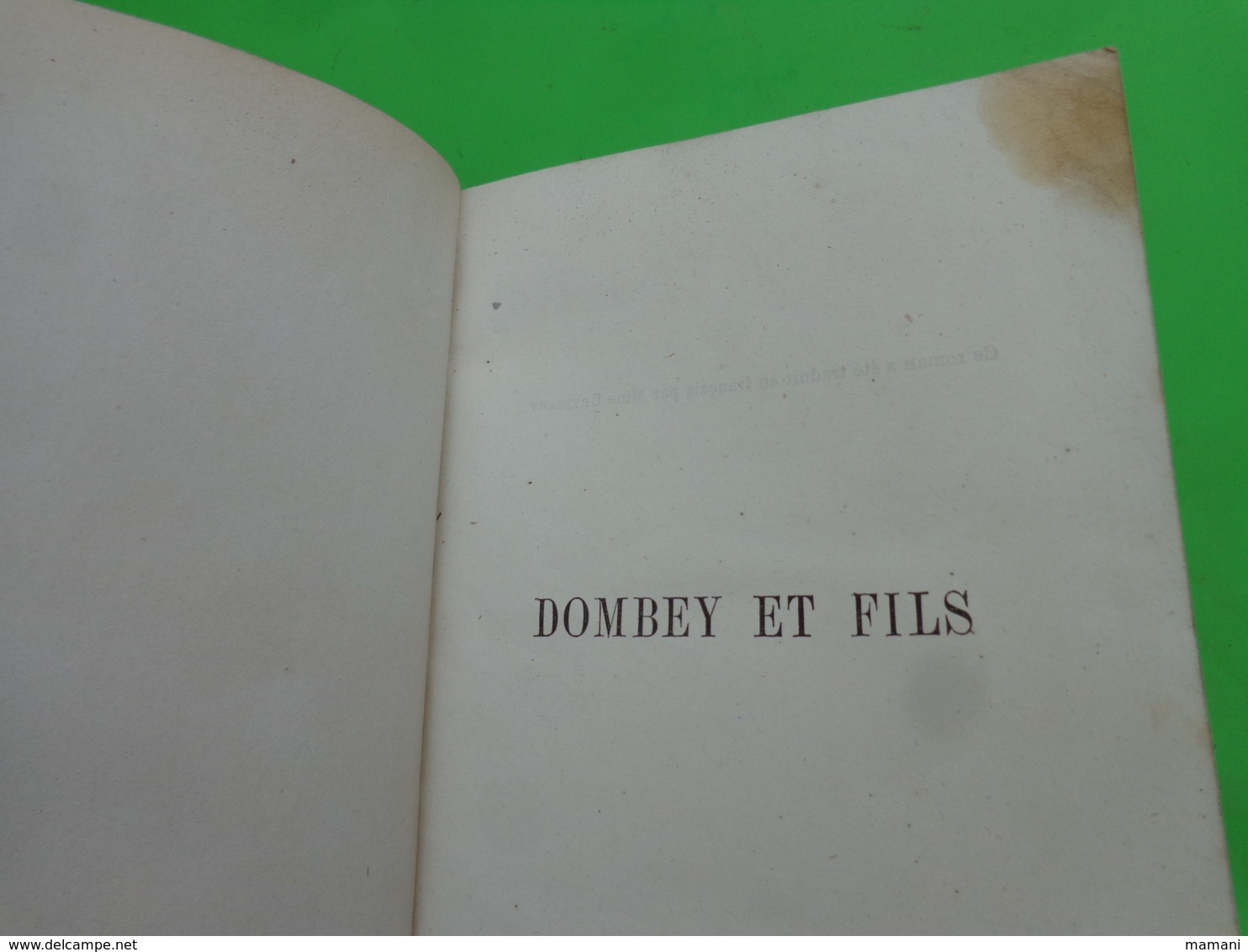 Livre -DOMBEY ET FILS Tome 2 Par Ch Dickens - Altri & Non Classificati