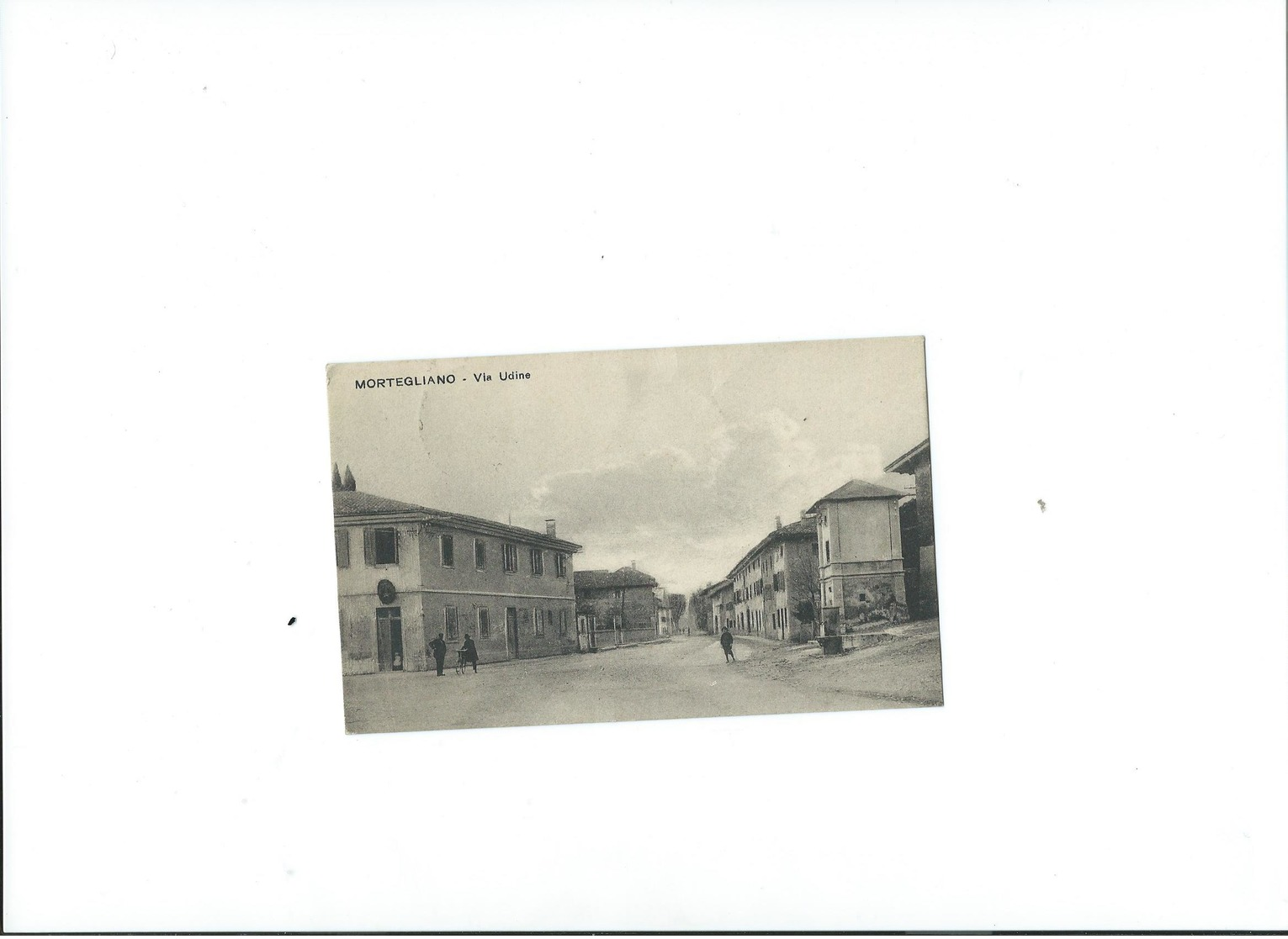 MORTEGLIANO-VIA UDINE-VIAGGIATA 1924 - Other & Unclassified