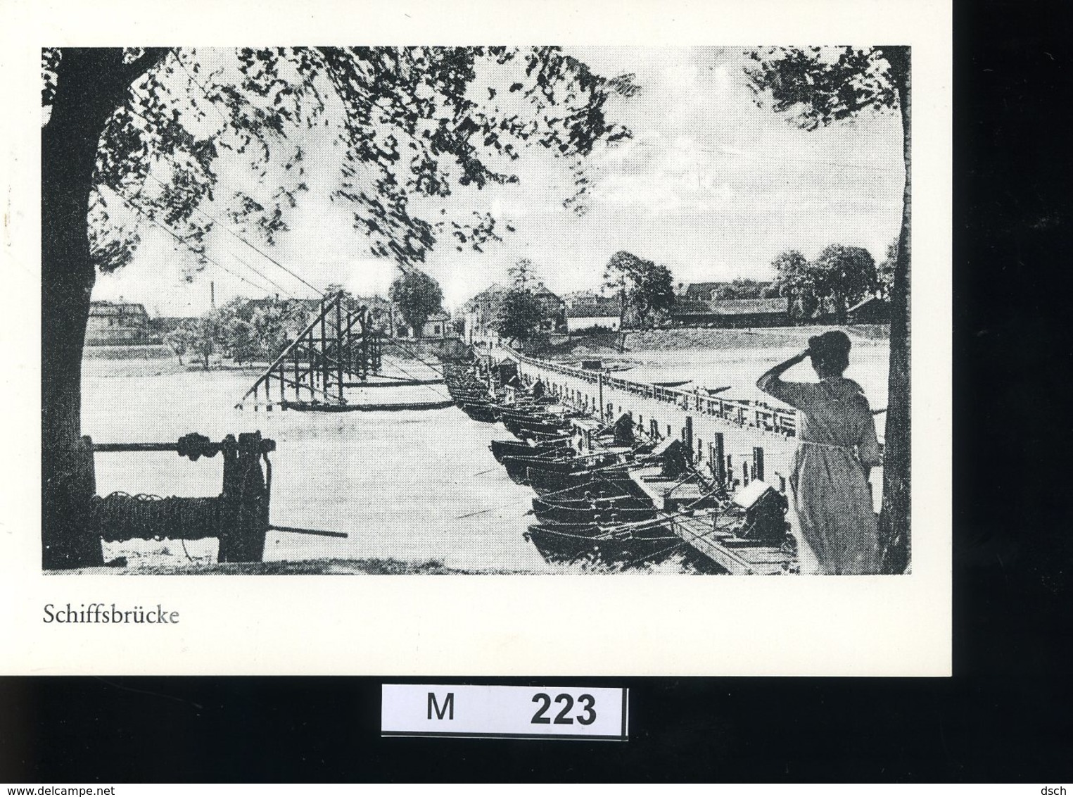 M223, Bund, Weil Am Rhein, Friedlingen, Schiffsbrücke, Bildpostkarte - Weil Am Rhein