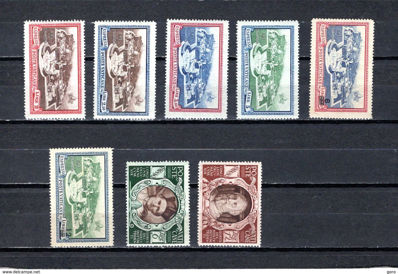 Vaticano  1933-46  .-   Y&T  Nº   3/4-5/6-7/8-9/10     Urgente - Priority Mail