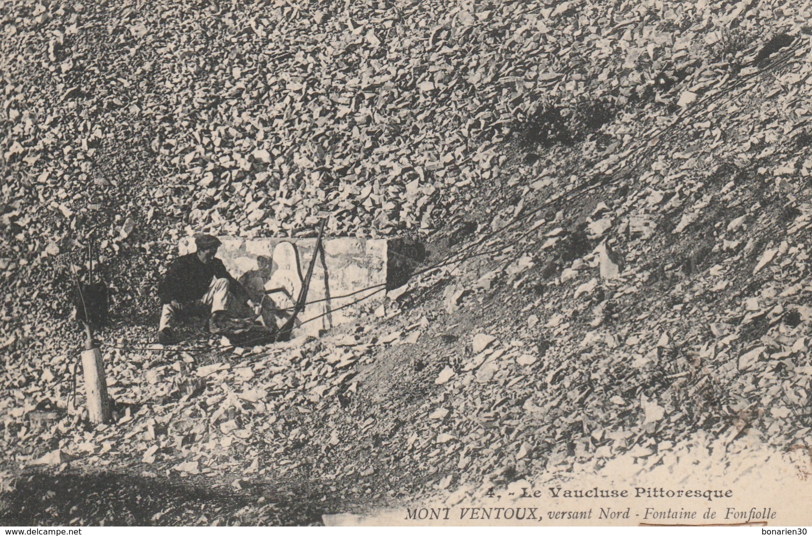 CPA 84 MONT- VENTOUX CHASSEUR FONTAINE FONT FIOLLE VERSANT NORD - Other & Unclassified