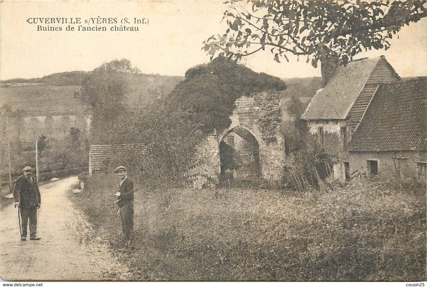 76 CUVERVILLE S/YERES - Ruines De L'ancien Château - Sonstige & Ohne Zuordnung