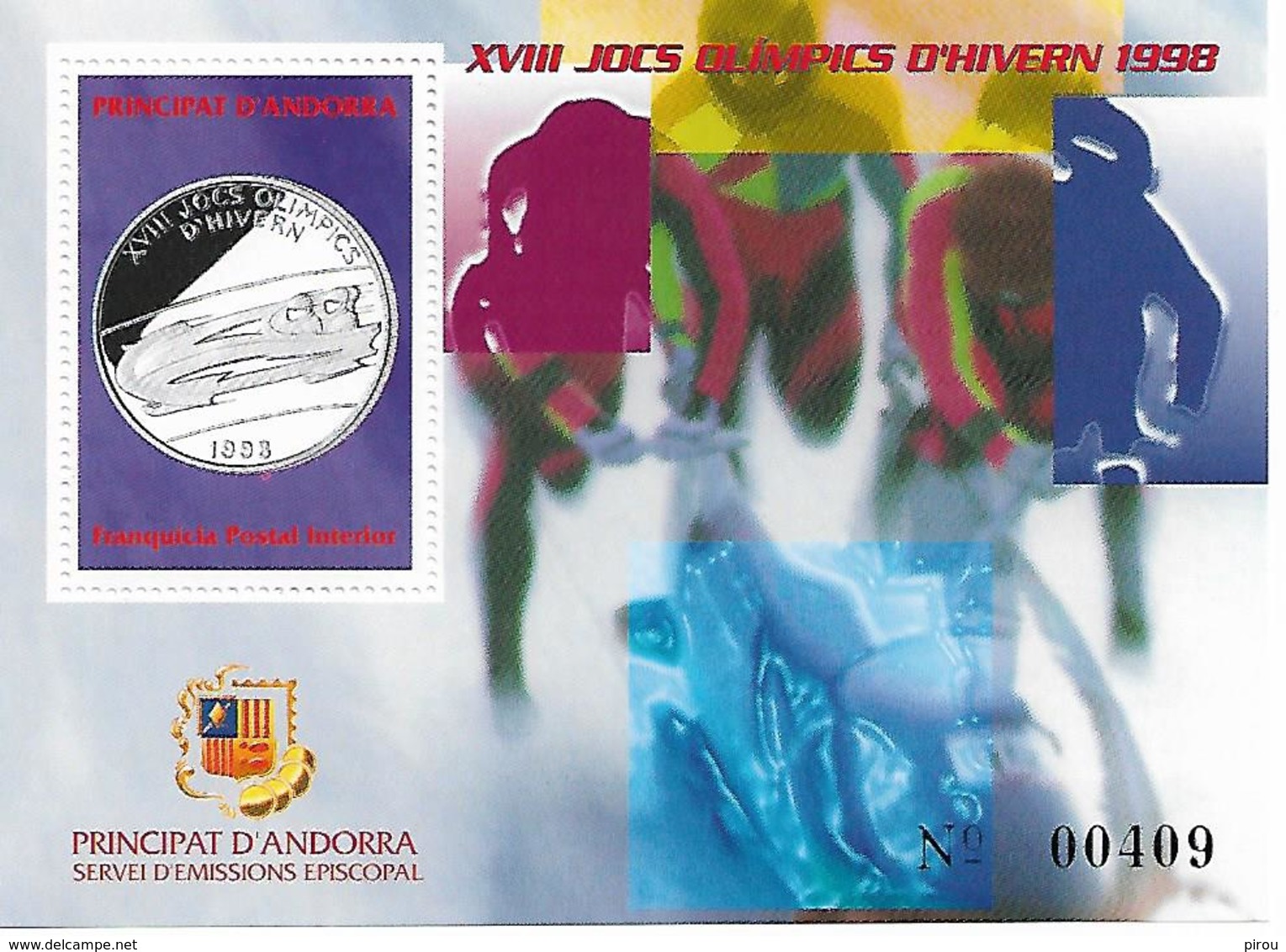 ANDORRE  BLOCS FEUILLETS  JEUX OLYMPIQUES DE NAGANO 1998 - Winter 1998: Nagano