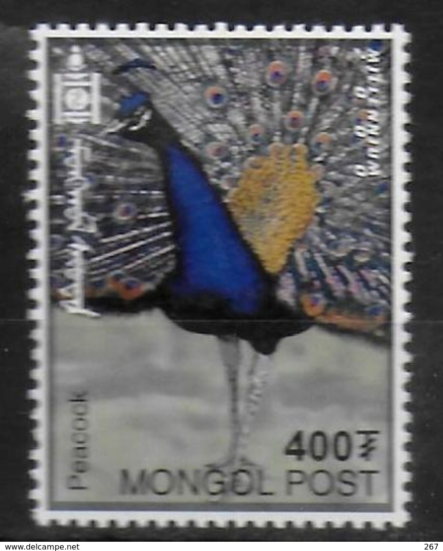 MONGOLIE  N° 2482  * * Millennium Charles Darwin Oiseaux Paons - Paons