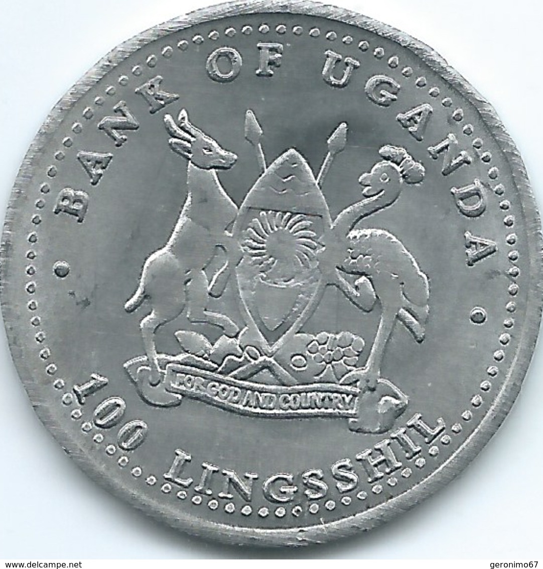 Uganda - 2004 - 100 Lingshshil - KM188 - Rat - Uganda