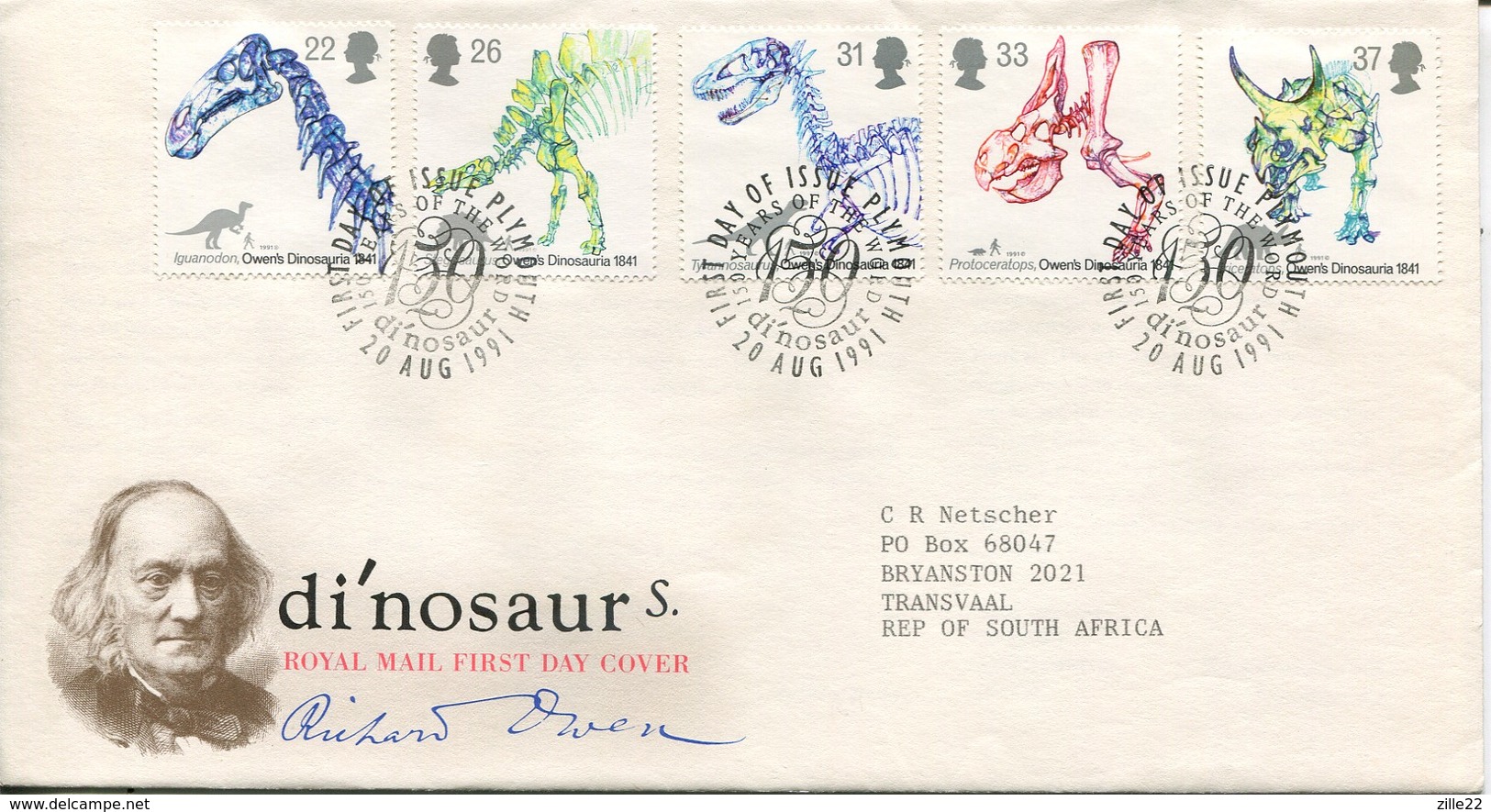 Great Britain FDC Or Special Occation Envelope - Dinosaurs - Ohne Zuordnung