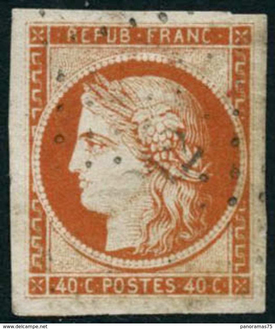 Obl. N°5 40c Orange, Pièce De Luxe - TB - 1849-1850 Cérès