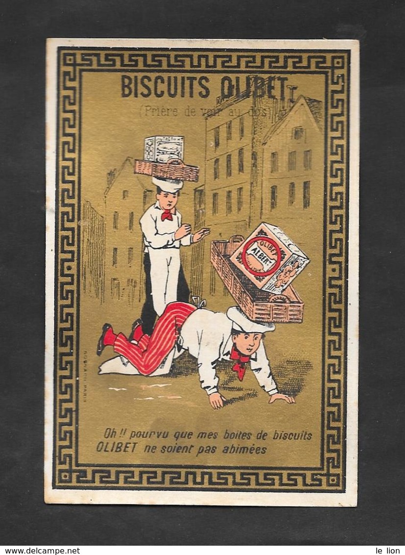 Chromo Doréchromo Doré Lith BOGNARD Biscuits OLIBET  ''oh Por Vu Que Mes Boites..''  7,5x11 OTTIMO STATO - Otros & Sin Clasificación