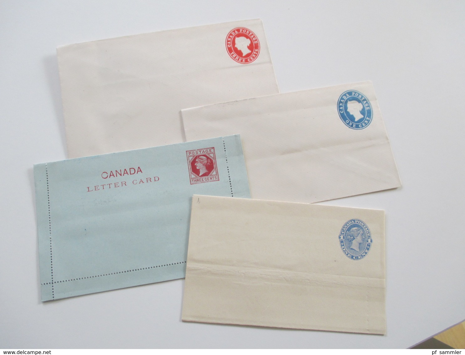 Victoria Canada Postage / Kanada 2x Ganzsachen Umschläge 3 Stück / 1x Letter Card / 1x Streifband Ungebraucht! - Covers & Documents