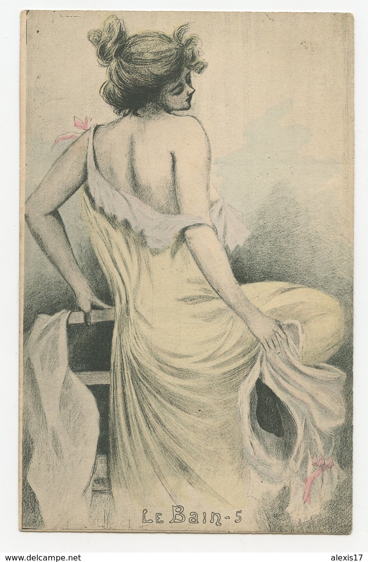 Henri Boutet.art Nouveau.éditions De L'atelier D'art En Pointe Sèche.le Lever De La Parisienne,lfemme érotique - Boutet