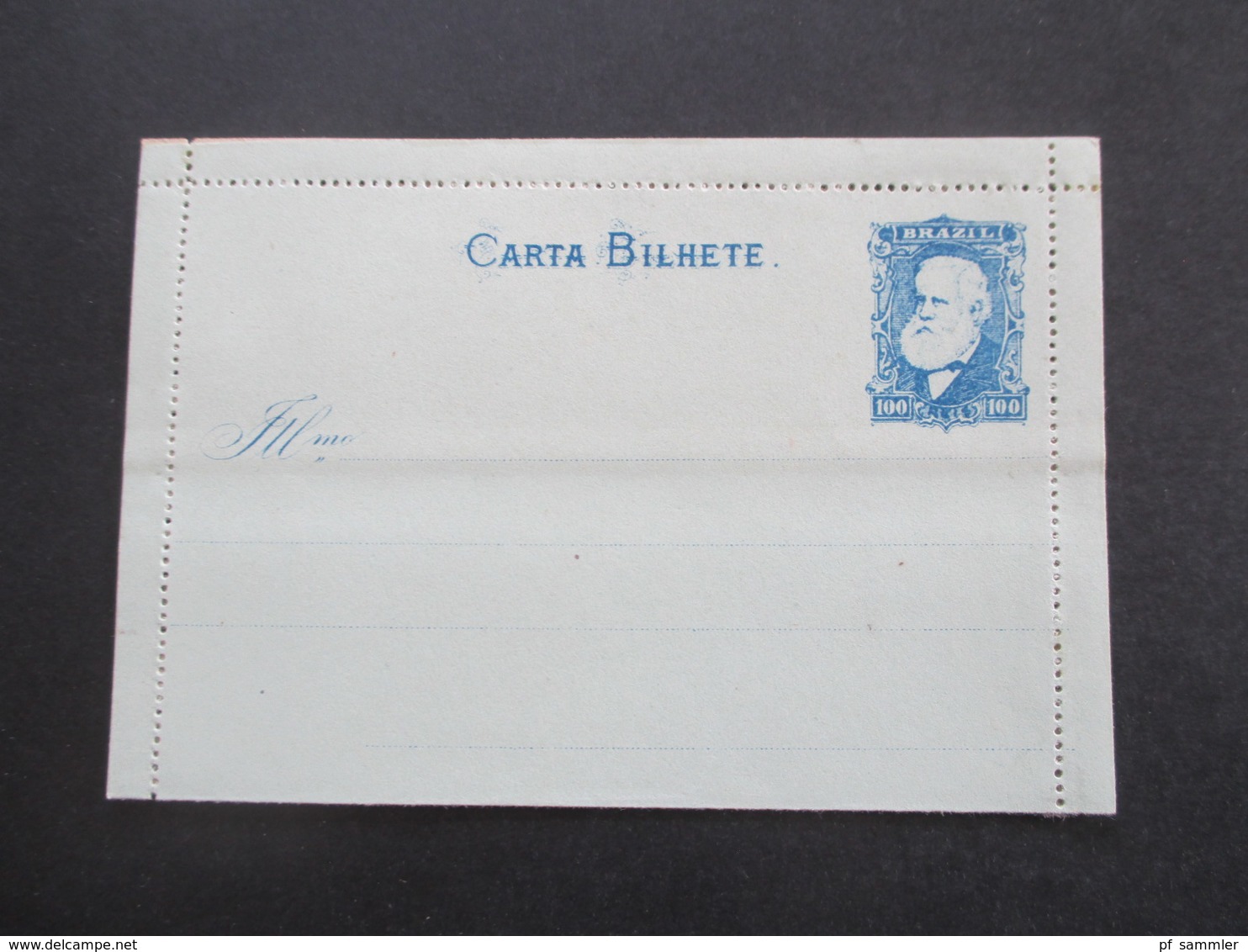 Brasilien um 1880 Ganzsache 4x Carta Bilhete und einen Ganzsachen Umschlag. Ungebraucht / 1x mit Text innen!