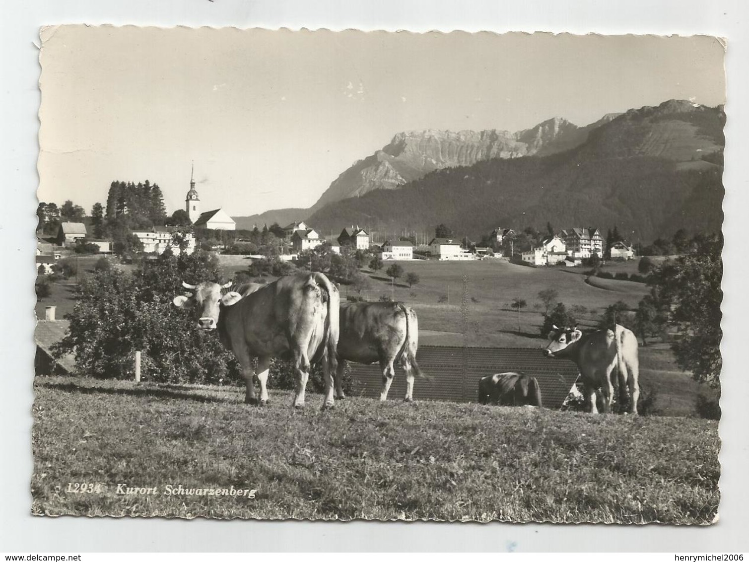 Suisse Lu Lucerne Kurort Schwarzenberg Vaches - Lucerne