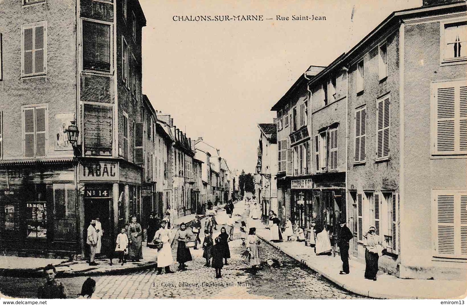 51 Chalons Sur Marne Rue Saint Jean Animation Tabac - Châlons-sur-Marne