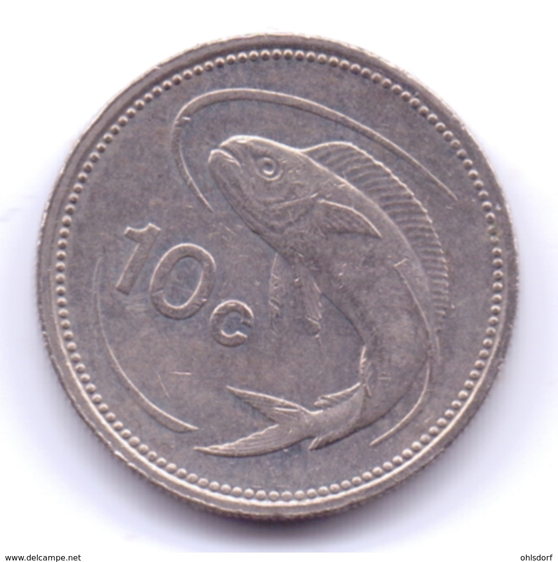 MALTA 1991: 10 Cents, KM 96 - Malta