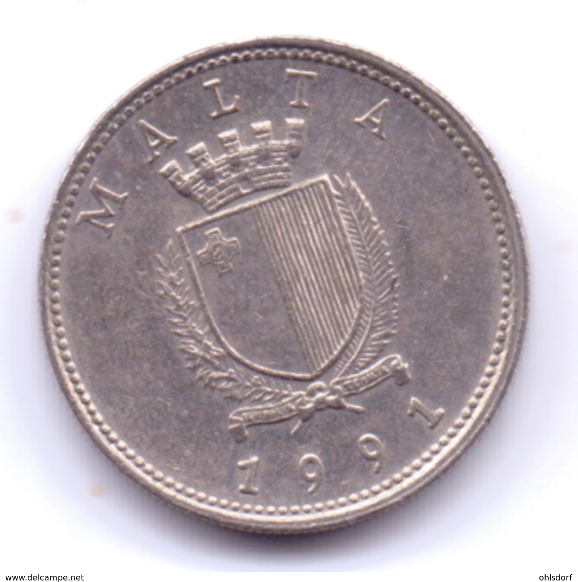 MALTA 1991: 10 Cents, KM 96 - Malta