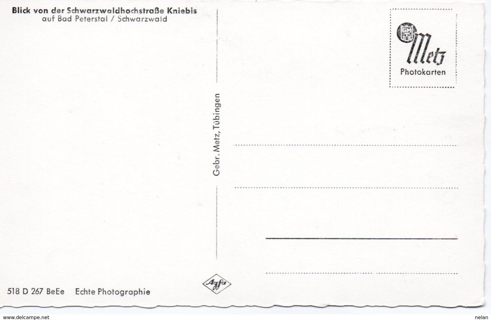 BAD PETERSTAL-SCHWARZWALD-REAL PHOTO - Bad Peterstal-Griesbach