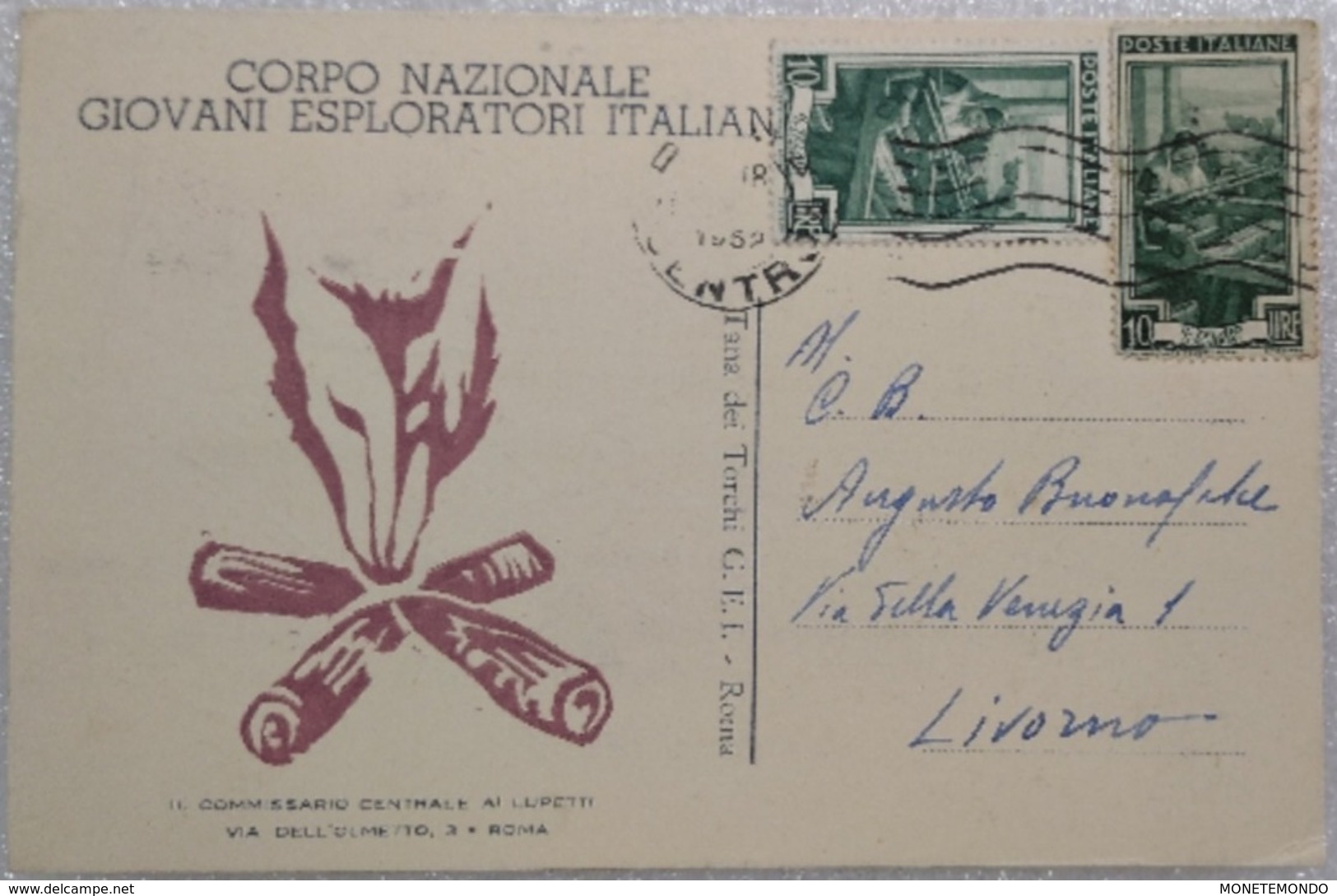 CORPO NAZIONALE GIOVANI  ESPLORATORI ITALIANI 1952 - Scoutismo