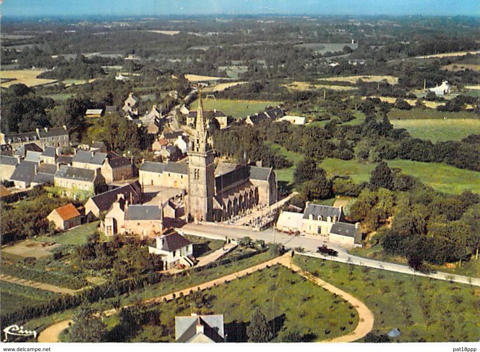 22 - LANVELLEC : Vue Générale Aérienne - CPSM CPM Village ( 595 Habitants ) Grand Format - Côtes D'Armor ( Bretagne ) - Lanvellec
