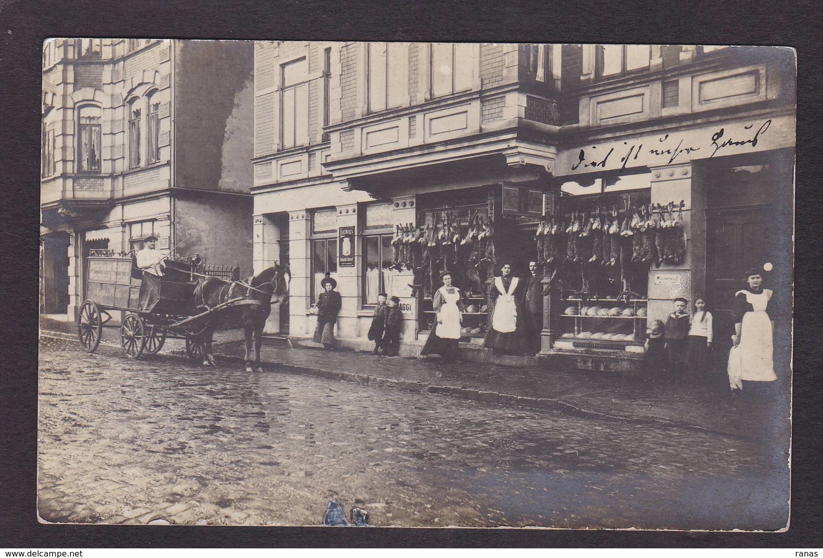 CPA Allemagne Germany Carte Photo Circulé Commerce Shop - A Identifier