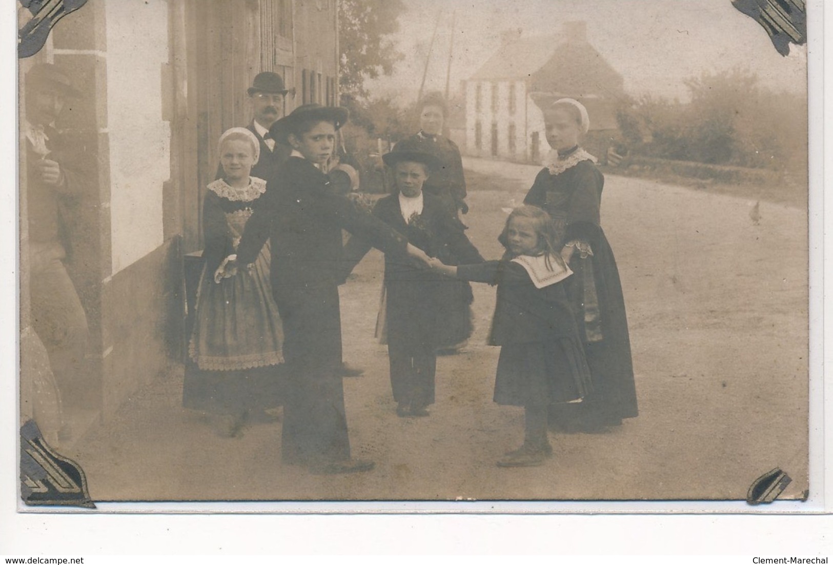 CARTE PHOTO A LOCALISER : Bretagne(?), Personnages, Danse - Tres Bon Etat - Photos