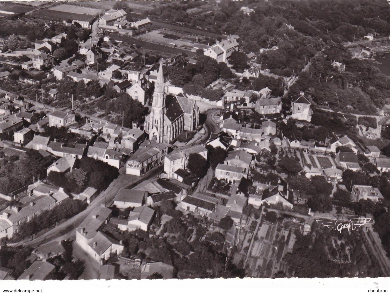 44. SAINTE MARIE SUR MER. RARETE. VUE AERIENNE.VUE D'ENSEMBLE.. ANNÉES 50 + TEXTE - Autres & Non Classés