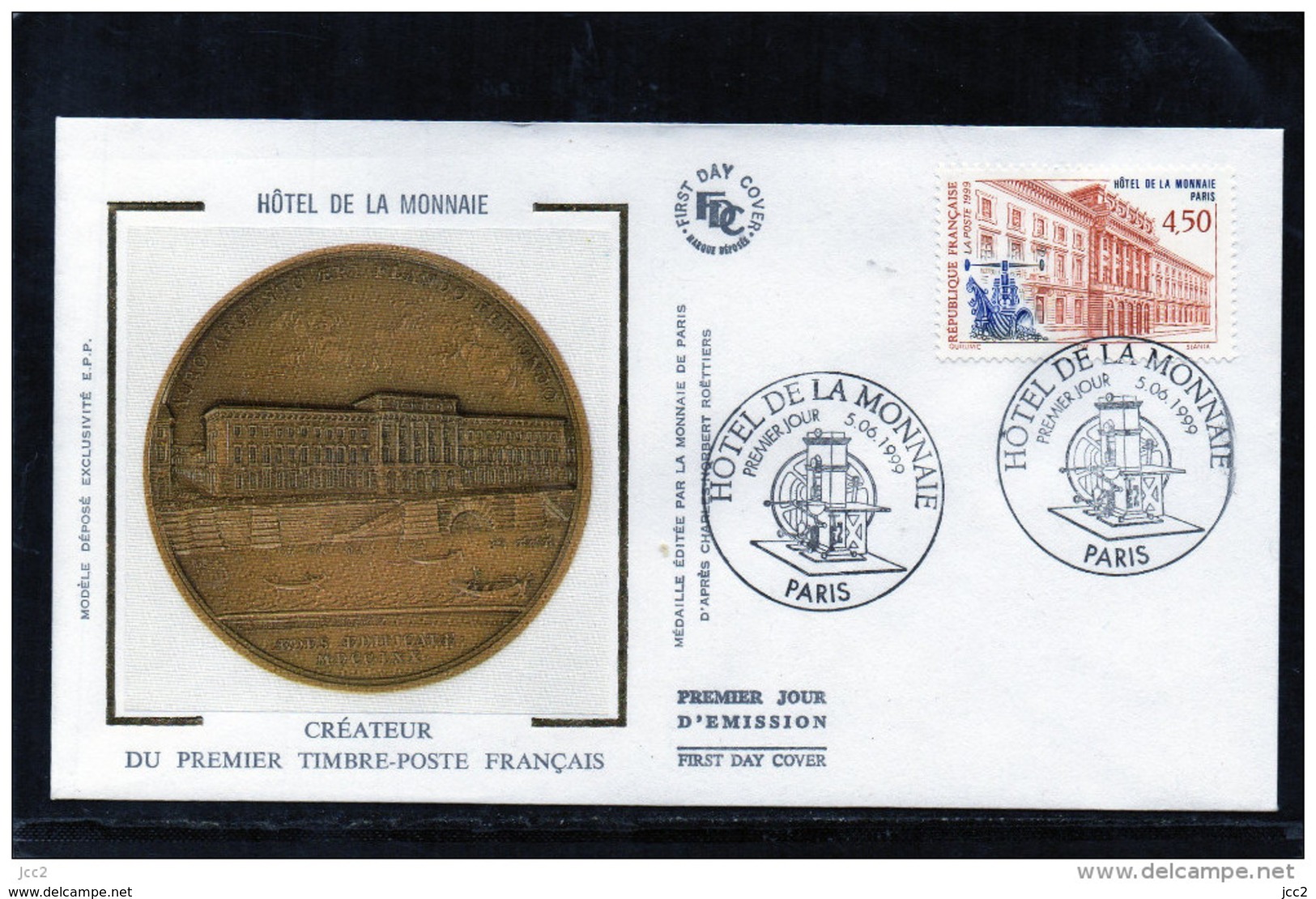 FDC  - 3252 - Hôtel De La Monnaie - 1990-1999