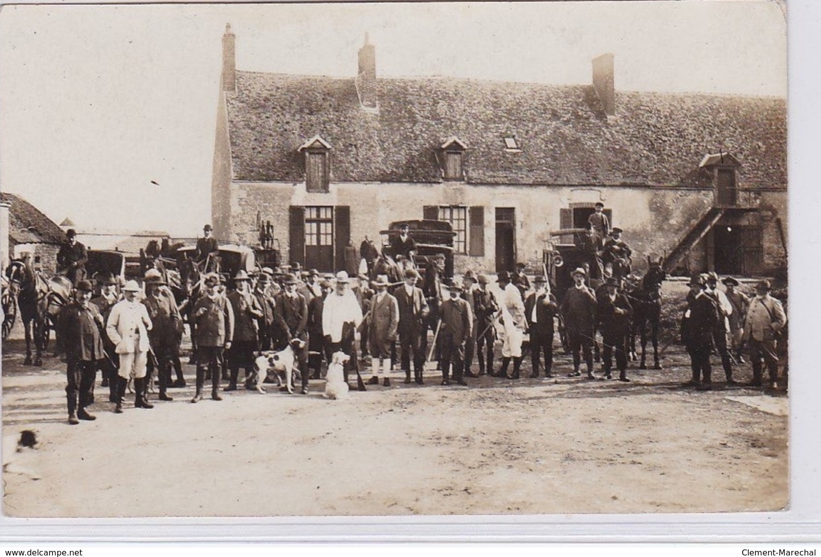 Carte Photo D'un Départ De Chasse En Vendée (à Localiser) - Très Bon état - Other & Unclassified