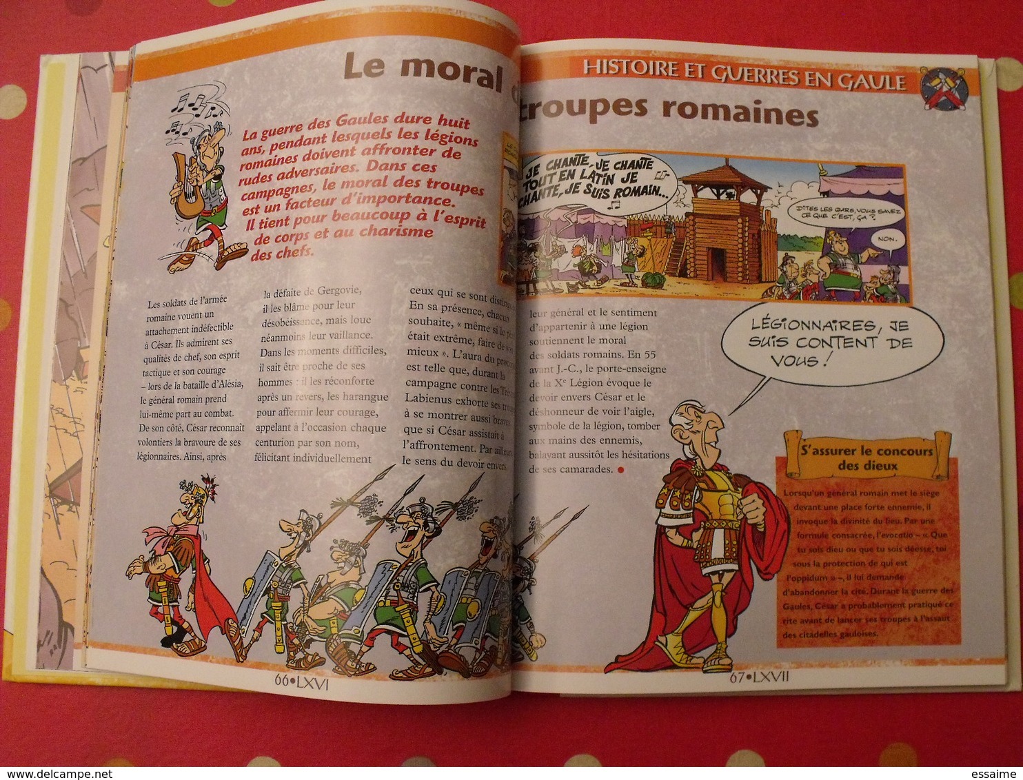 la gaule et l'empire romain avec Astérix. volume 2. éditions Atlas. 2001. dos toilé.