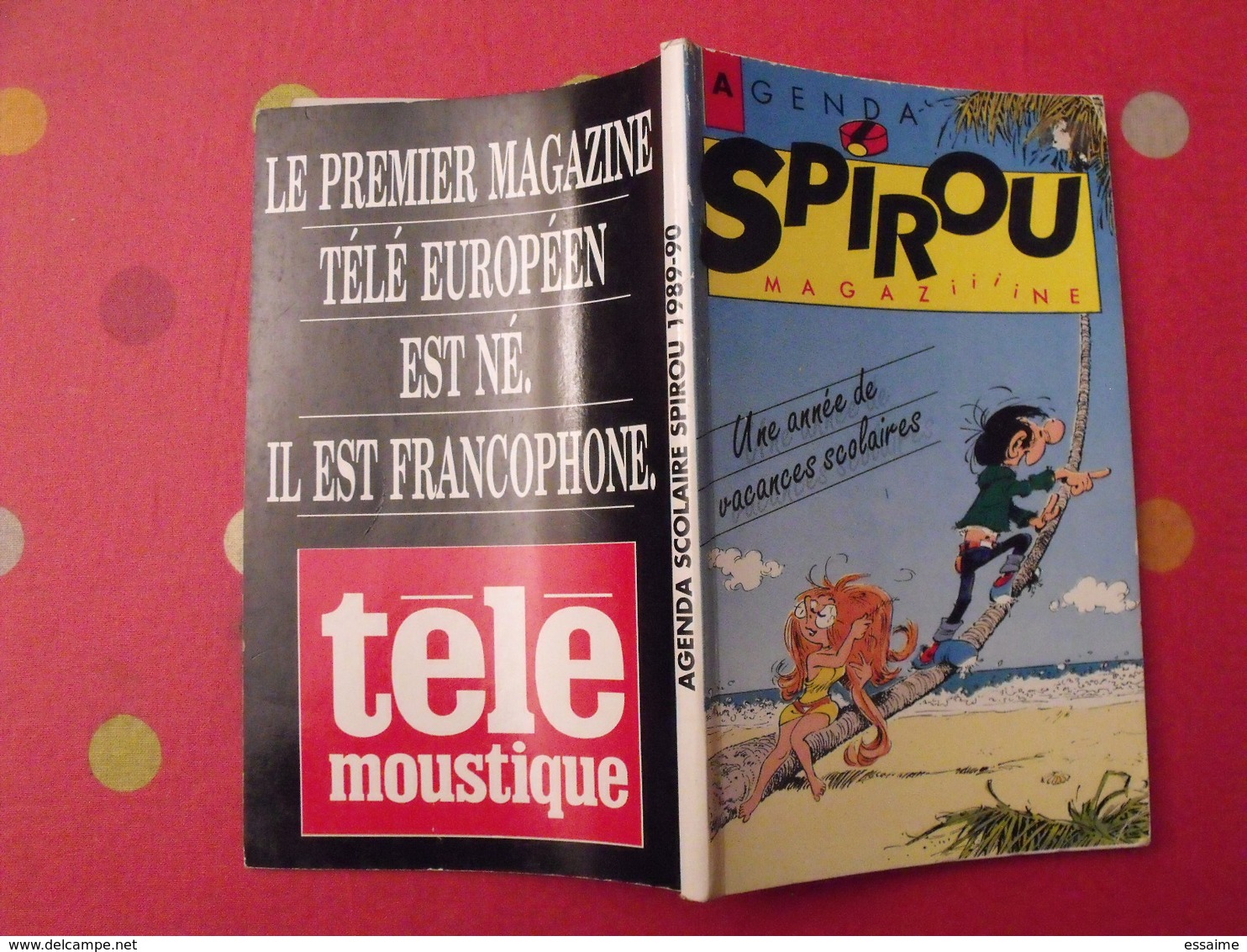 Agenda Spirou Magazine 1989-1990. Gaston, Jeanne, Cédric, Germain... - Spirou Et Fantasio