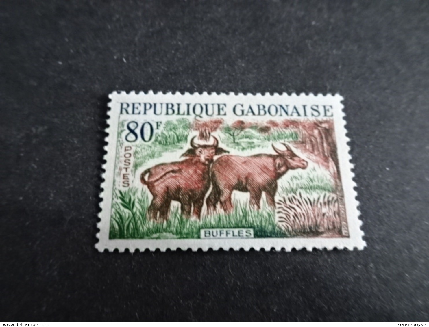 K31334 -stamp Mint Hinged Gabon 1964 - MI. 201 - Buffles - Autres & Non Classés