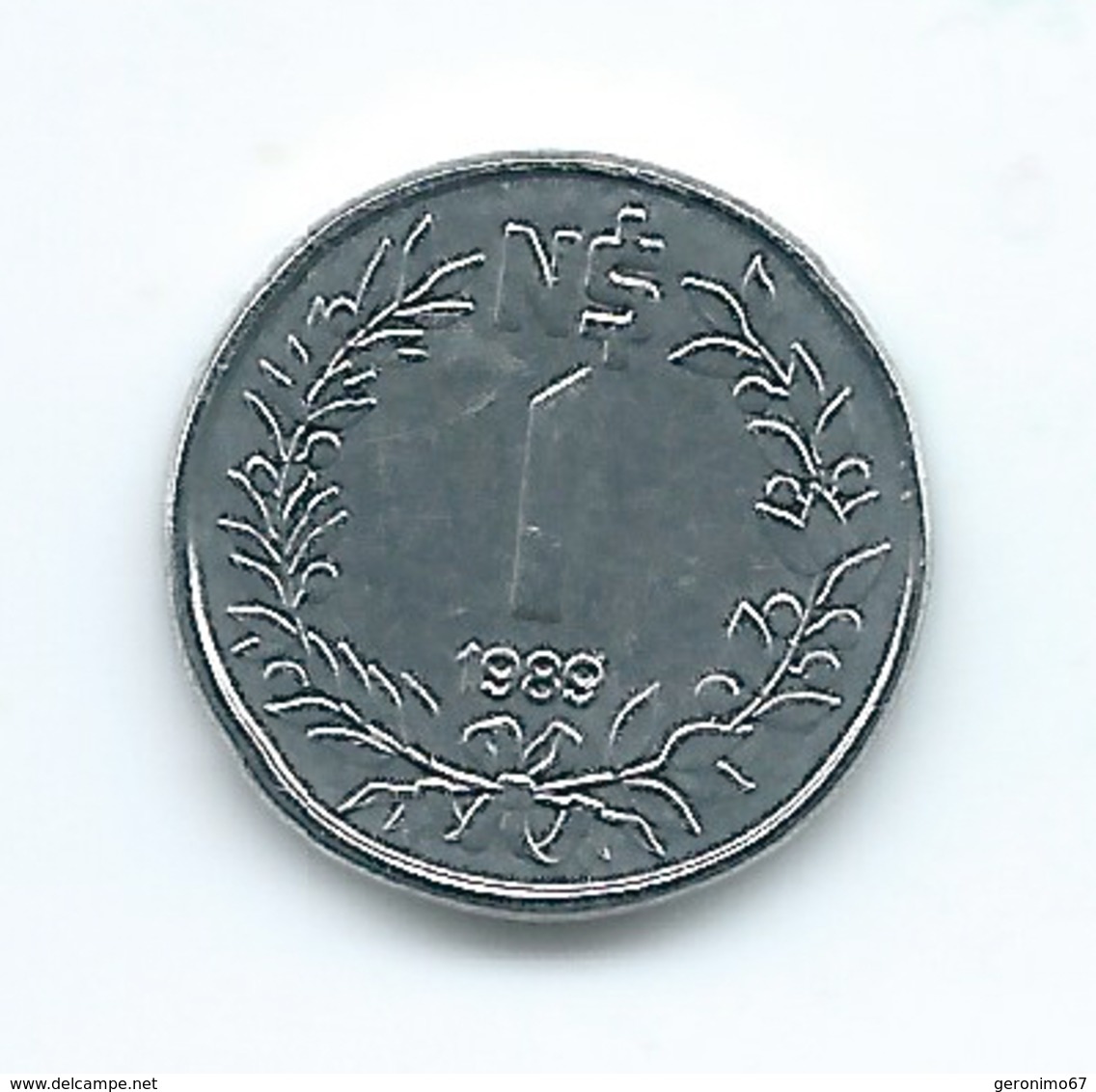 Uruguay - 1989 - 1 New Peso - KM95 - Tiny Coin - UNC - Uruguay