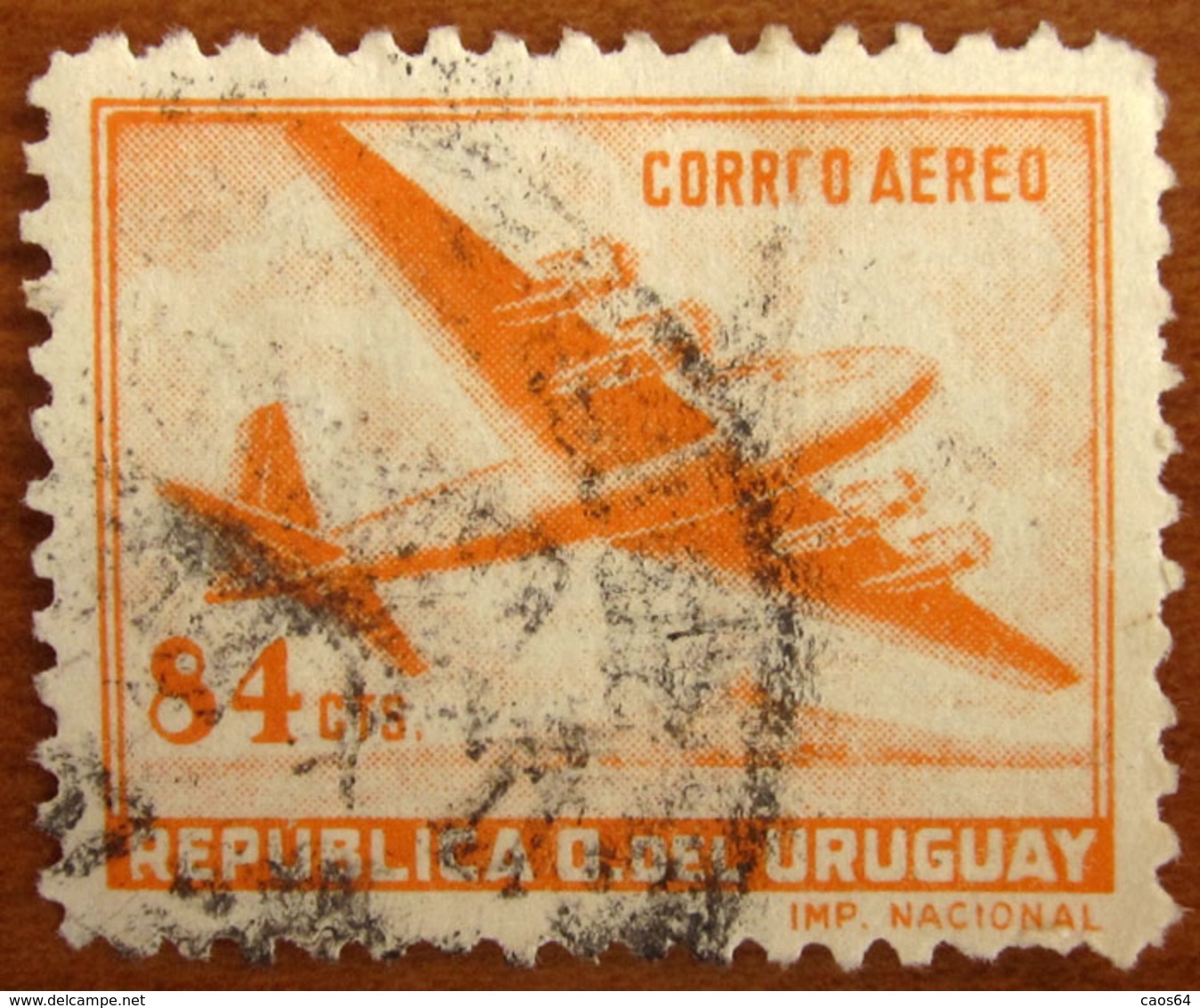 1959 URUGUAY Aerei Posta Aerea  Douglas DC-4 - 84 Cts - Uruguay