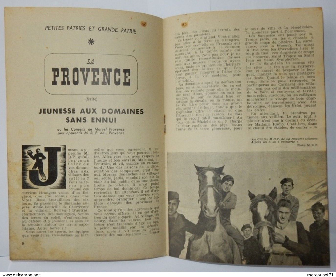 REVUE NOTRE ÉPI BULLETIN MENSUEL DES JEUNES APPRENTIS DE L'AGRICULTURE DÉCEMBRE 1942 WW2 MRP CANTAL PROVENCE HAUTES ALPE - 1900 - 1949