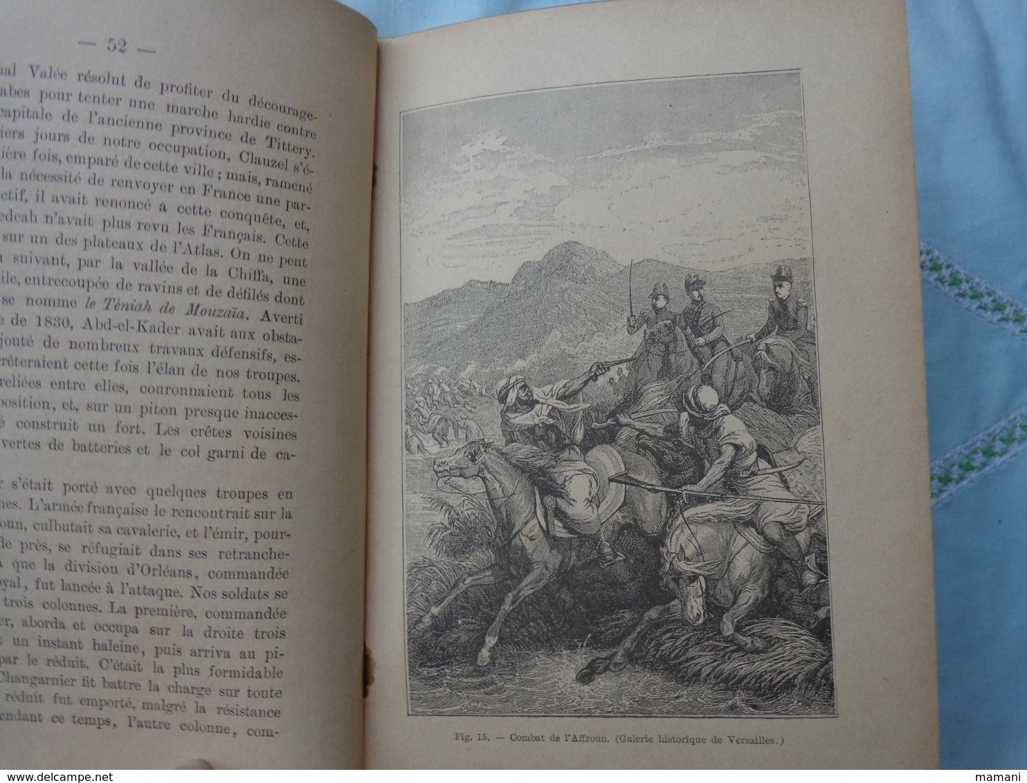 livre recompense -college de cette-l'algerie conquise depuis la prise de constantine a nos jours-paul gaffarel- 1890