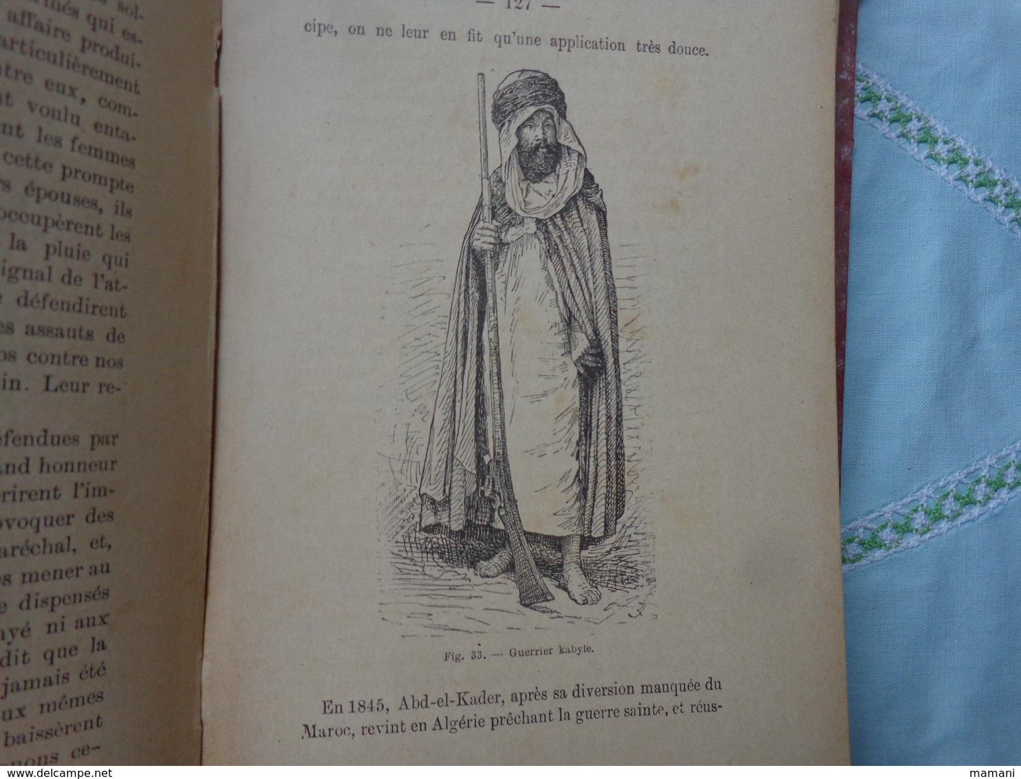 livre recompense -college de cette-l'algerie conquise depuis la prise de constantine a nos jours-paul gaffarel- 1890