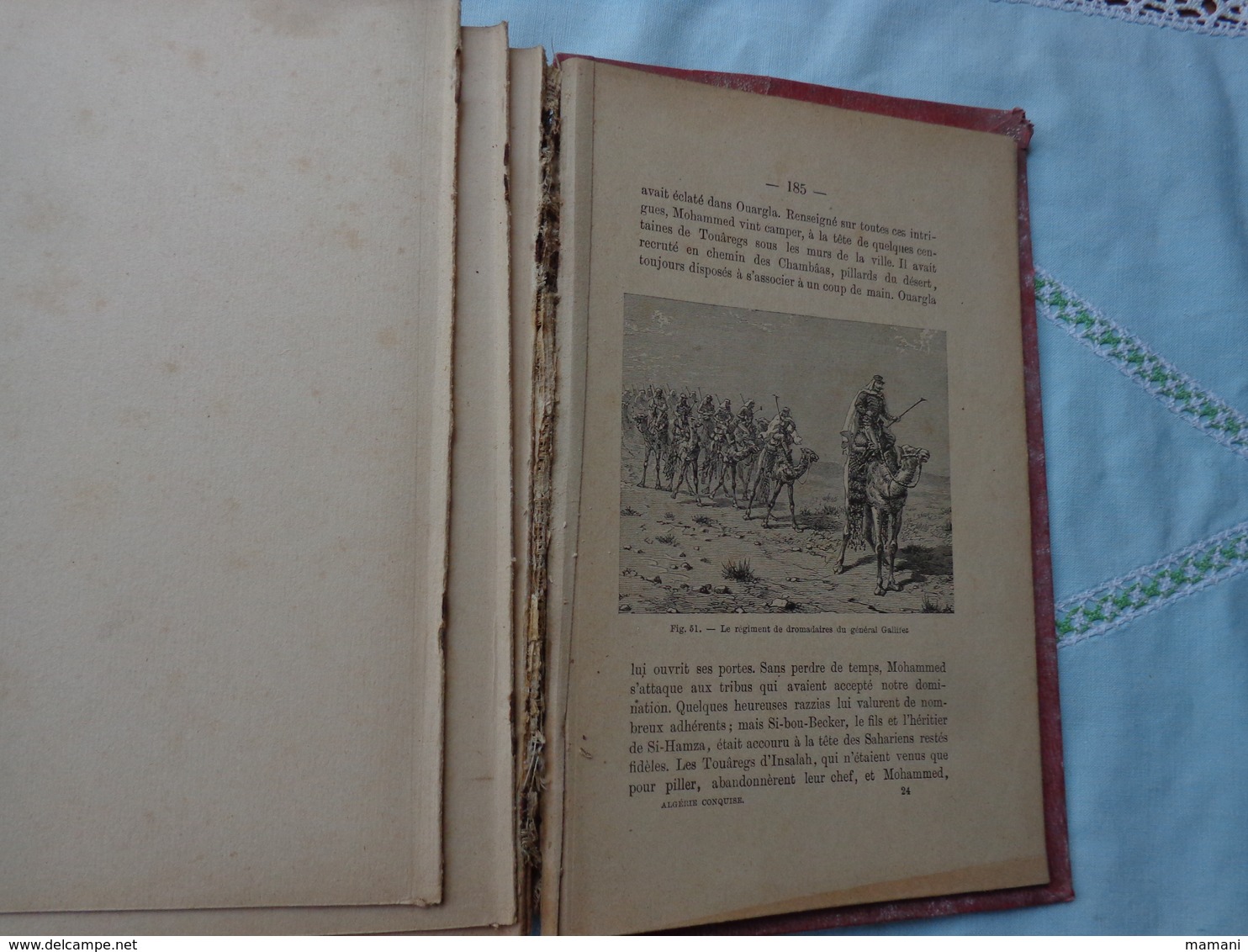 livre recompense -college de cette-l'algerie conquise depuis la prise de constantine a nos jours-paul gaffarel- 1890