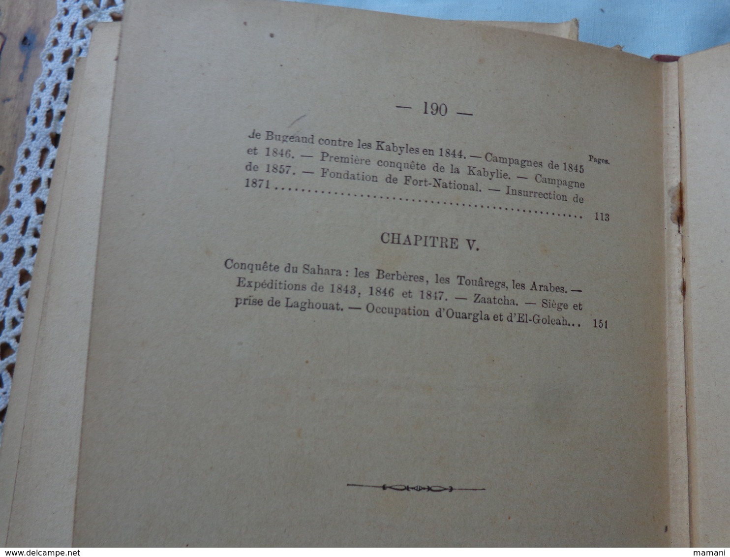 livre recompense -college de cette-l'algerie conquise depuis la prise de constantine a nos jours-paul gaffarel- 1890