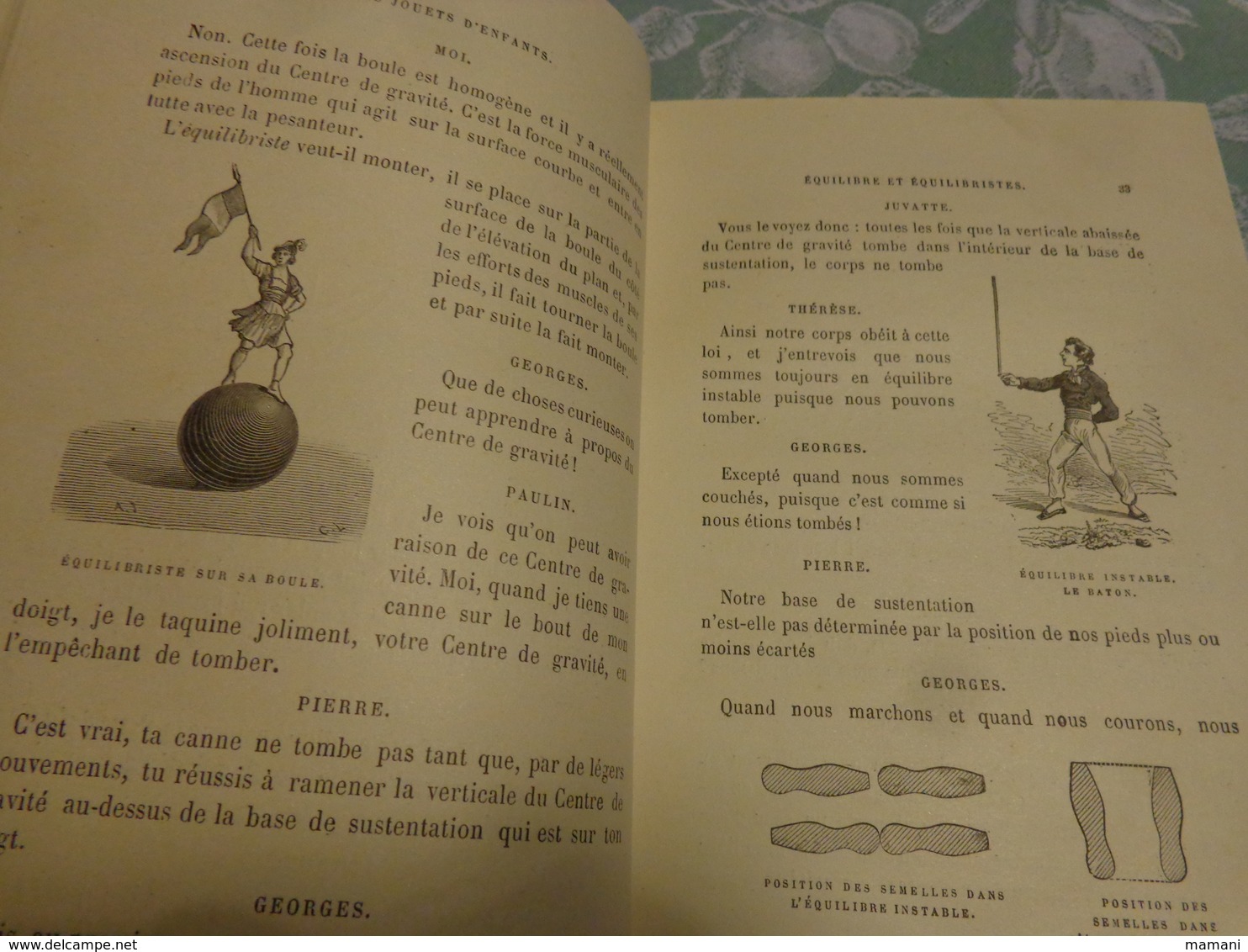 livre recompense -college de cette-les jouets d'enfants par gustave demoulin 3eme edition-1889-polichinelle -poupee etc.