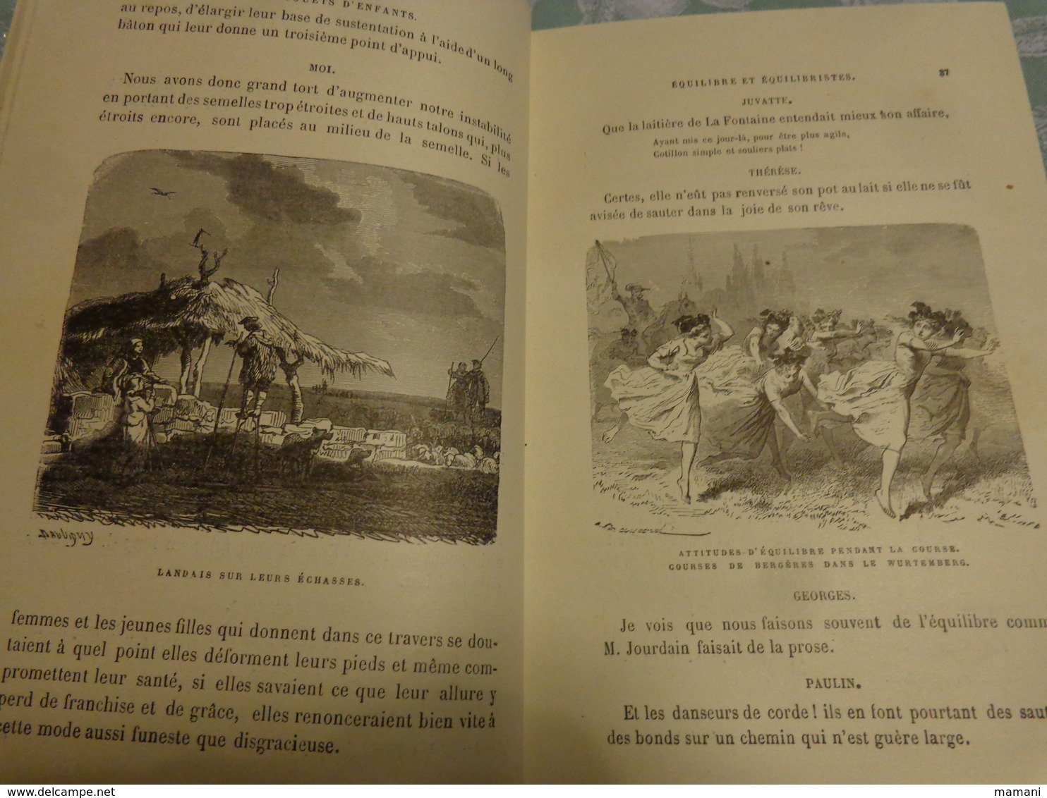 livre recompense -college de cette-les jouets d'enfants par gustave demoulin 3eme edition-1889-polichinelle -poupee etc.