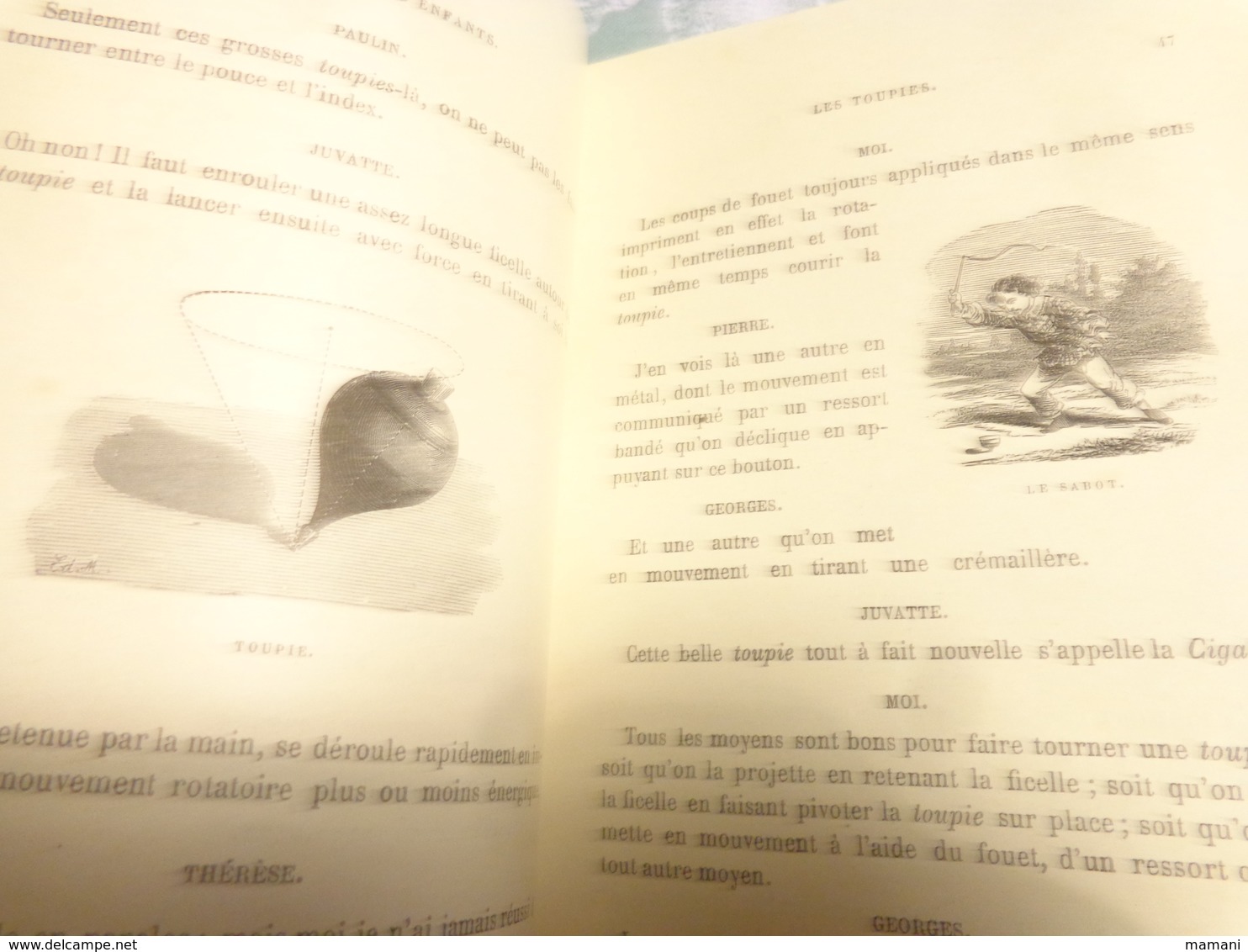 livre recompense -college de cette-les jouets d'enfants par gustave demoulin 3eme edition-1889-polichinelle -poupee etc.