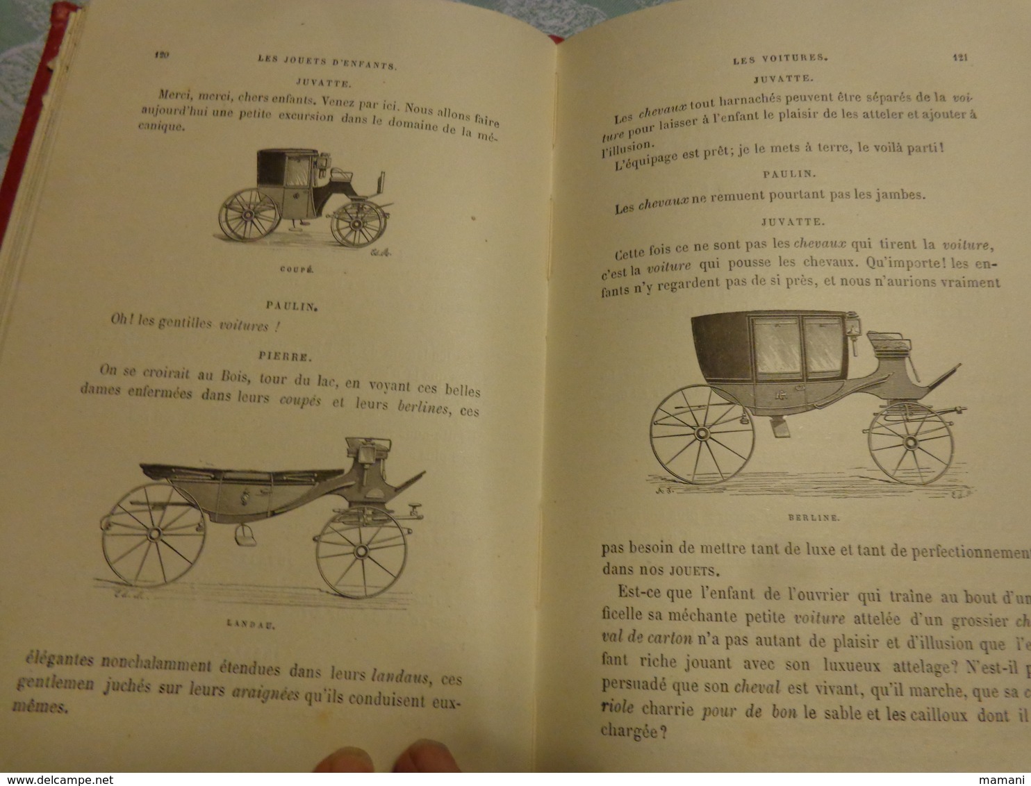 livre recompense -college de cette-les jouets d'enfants par gustave demoulin 3eme edition-1889-polichinelle -poupee etc.