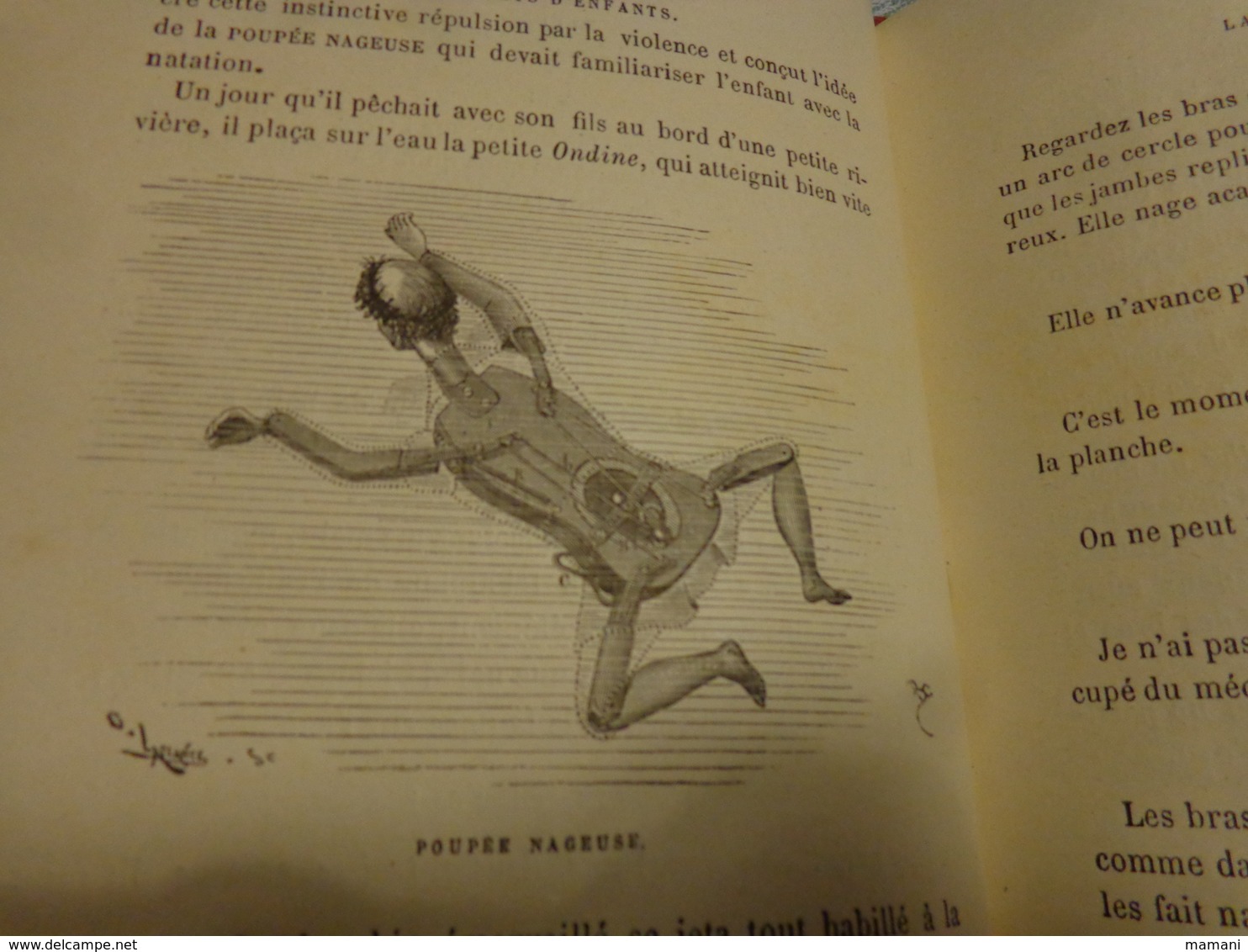 livre recompense -college de cette-les jouets d'enfants par gustave demoulin 3eme edition-1889-polichinelle -poupee etc.