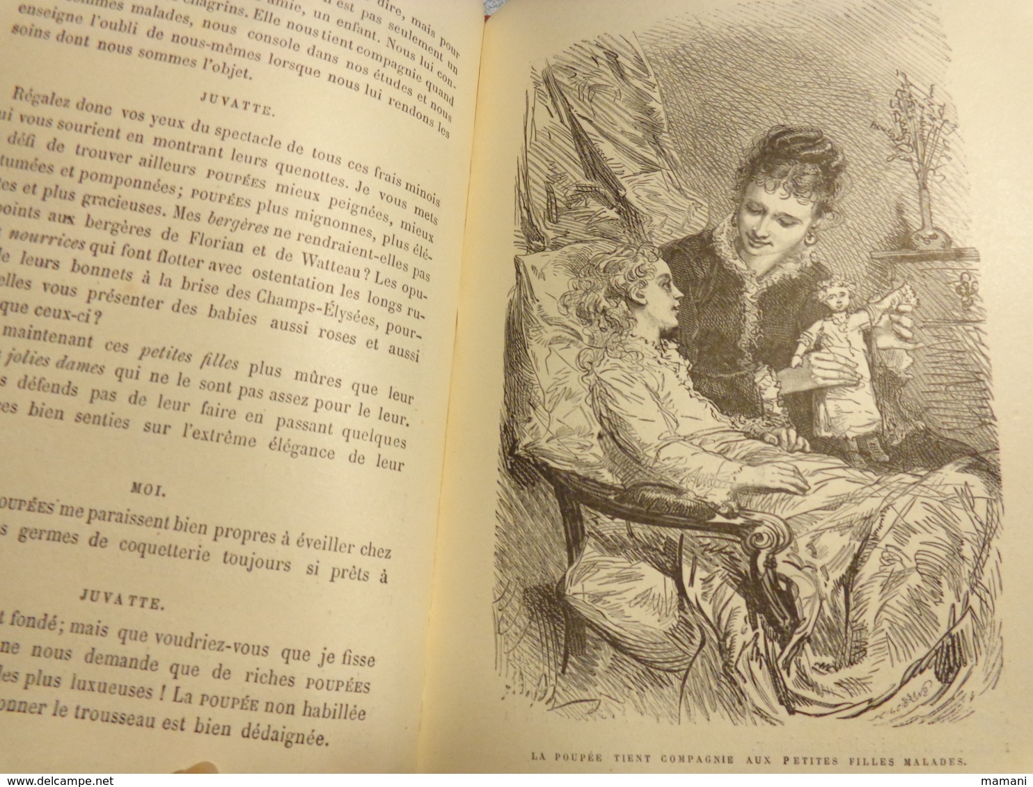 livre recompense -college de cette-les jouets d'enfants par gustave demoulin 3eme edition-1889-polichinelle -poupee etc.