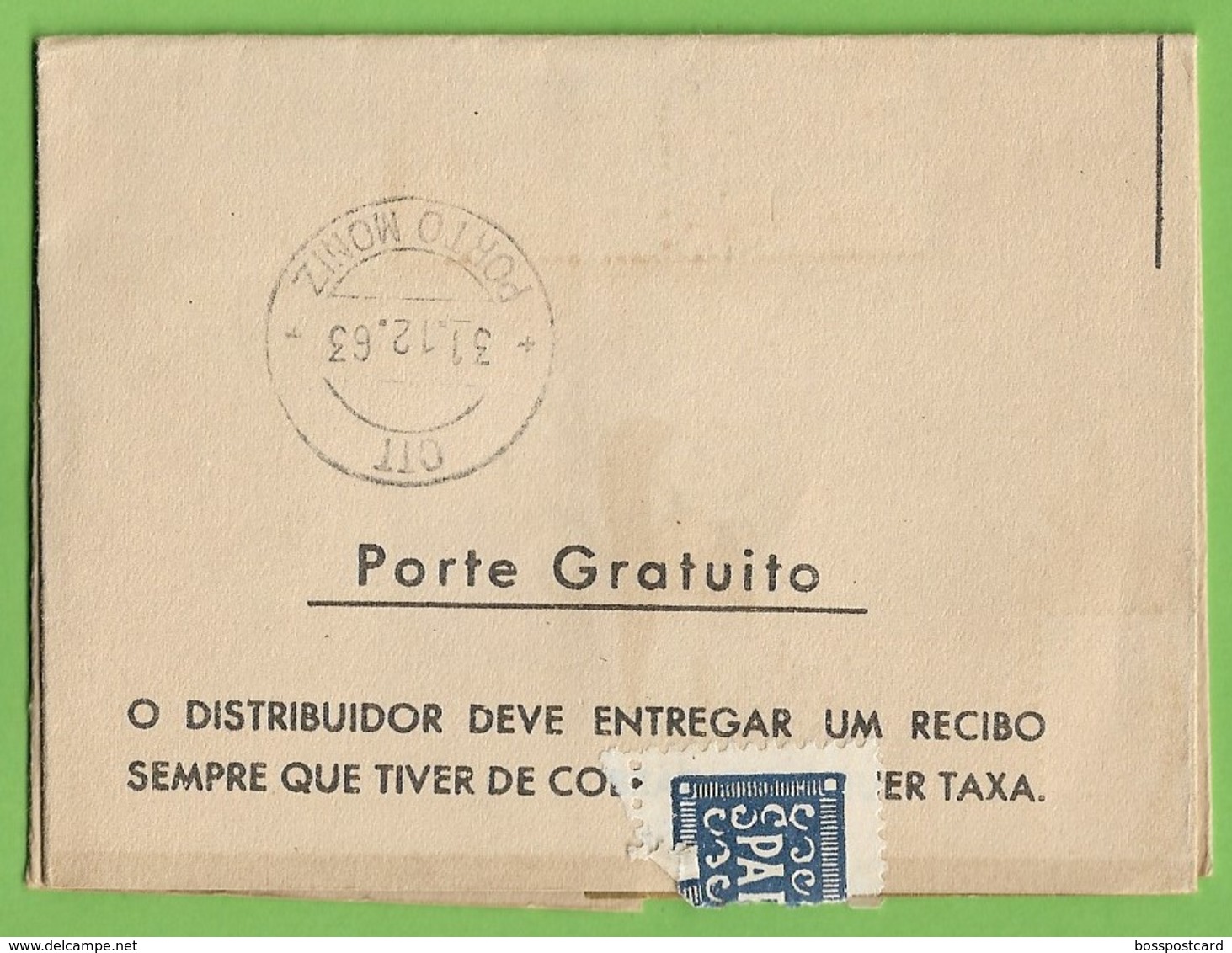 História Postal - Filatelia - Philately - Telegrama Boas Festas - Telegram - Correios - Natal - Christmas Noel Portugal - Brieven En Documenten