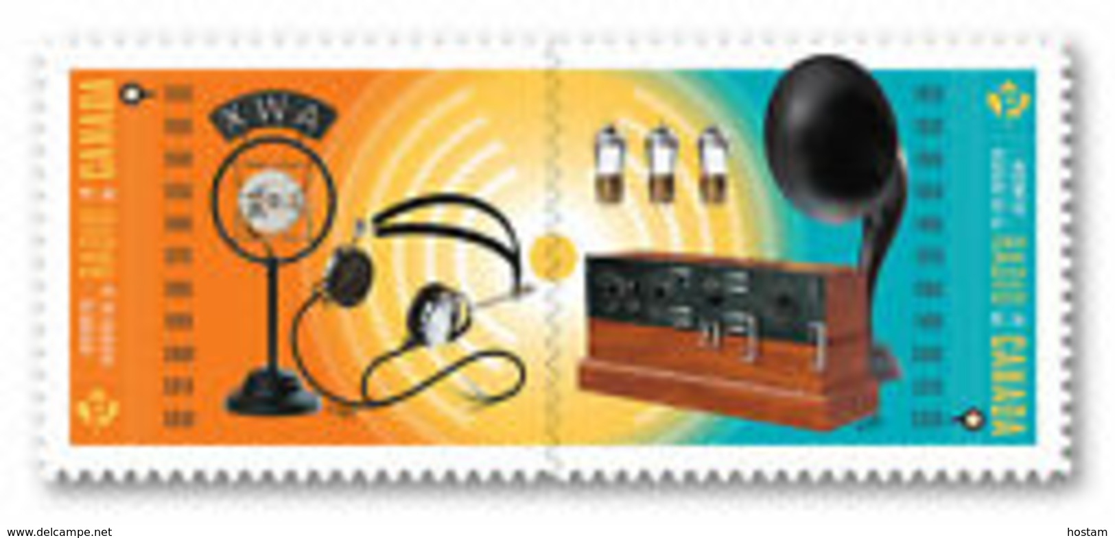 Canada  2020  HISTORY Of RADIO Mnh PAIR Of TWO From Booklet - Sellos (solo)