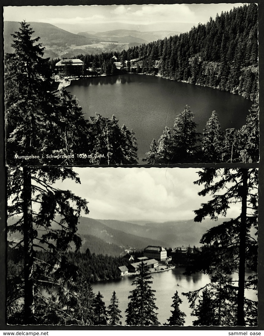 2 X Mummelsee Im Schwarzwald  -  Ansichtskarten Ca.1957    (12942) - Achern