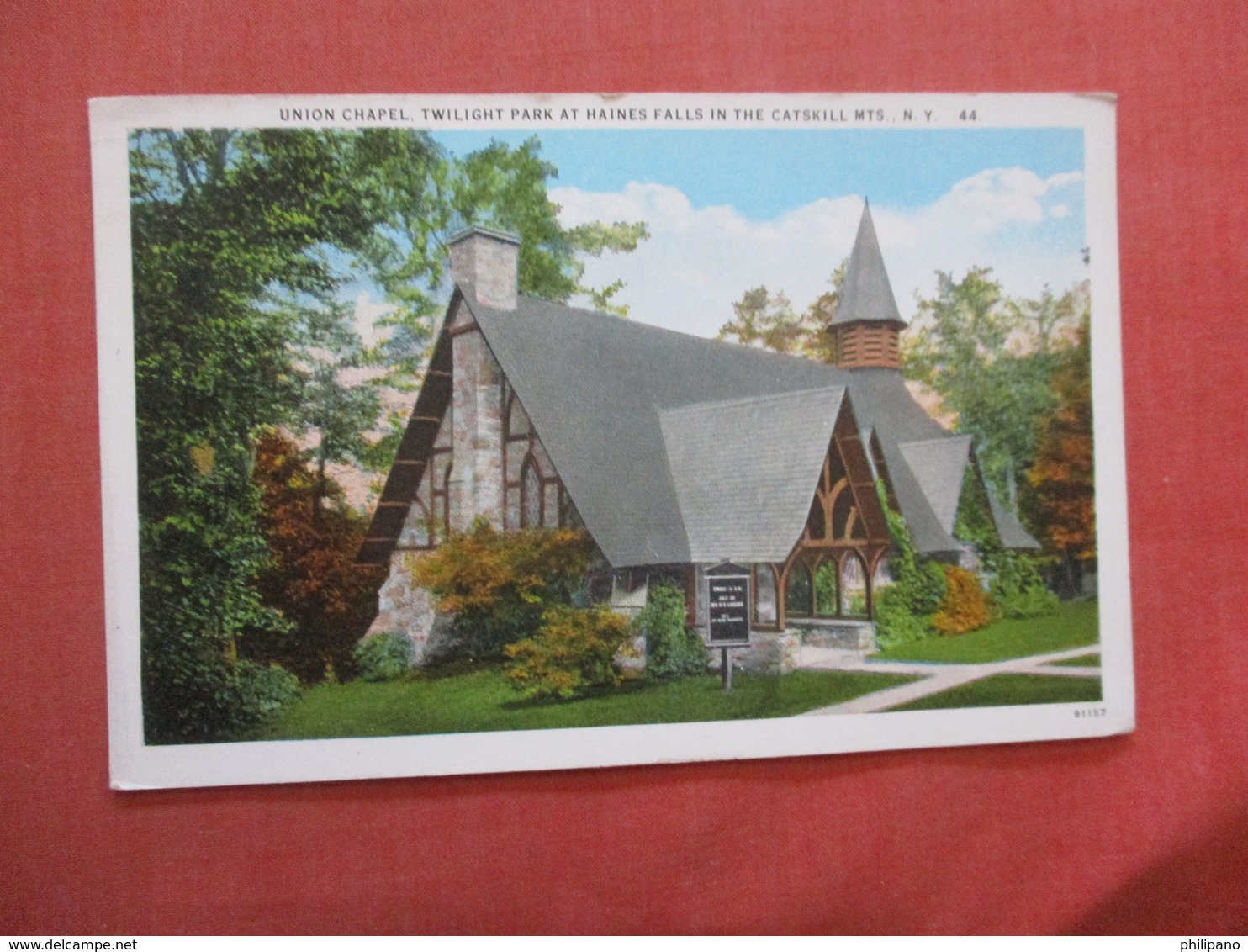 New York > Catskills Mts  Union Chapel    Ref 4055 - Catskills