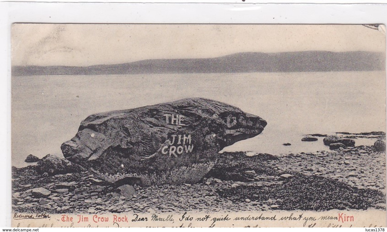 KIRN / THE JIM CROW ROCK  / RARE / CIRC 1905 DUNOON - Argyllshire